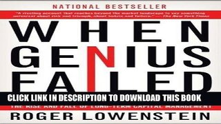 [PDF] When Genius Failed: The Rise and Fall of Long-Term Capital Management Download Free