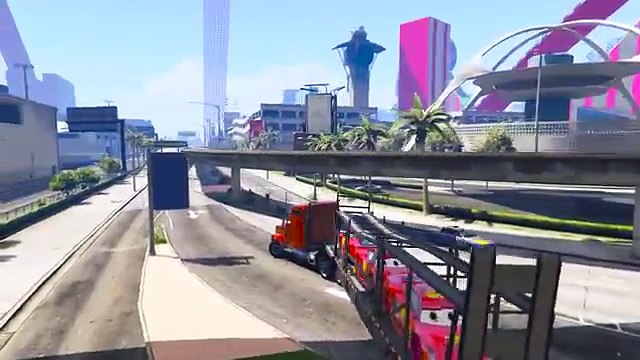 Спайдермен и Грузовик тачек Молний Маквин крутые гонки , мультик игра для детей