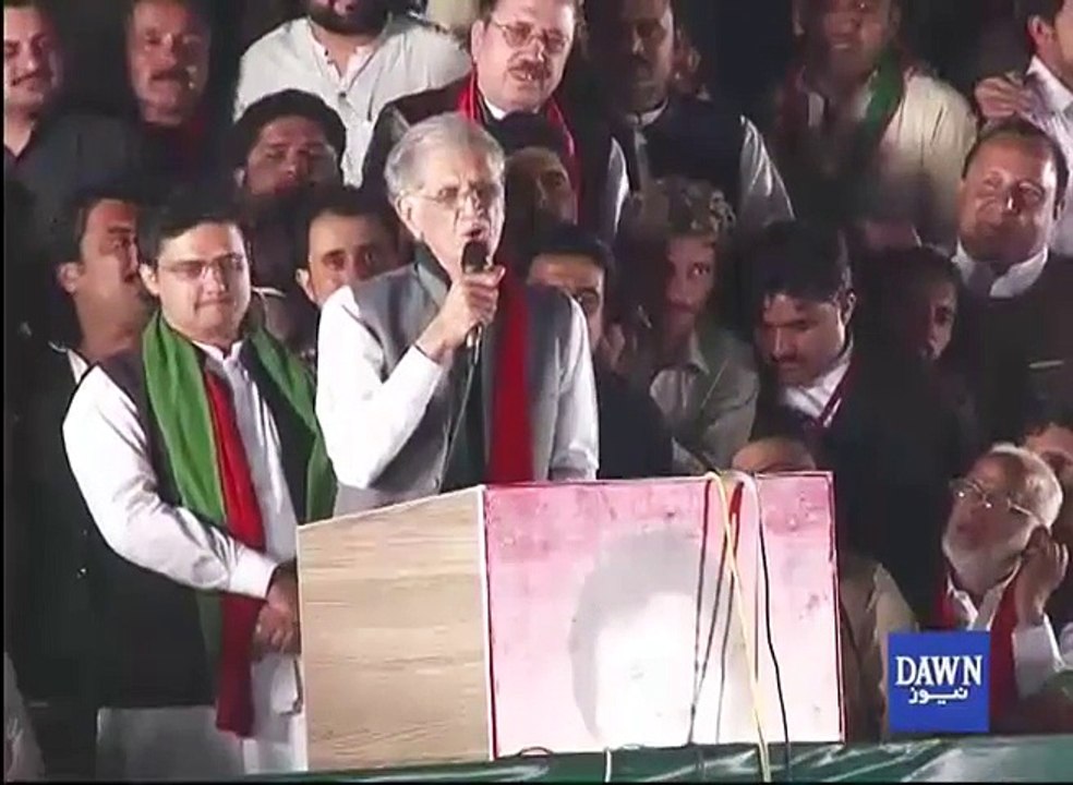 Pervaiz Khatak Speech on Yaum-e-Tashakur PTI Jalsa Speech - 2 November 2016