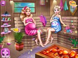 Barbie & ELsa Pregnant Sauna Video Episode for Future Moms and Unborn Babies