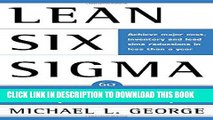 [Ebook] Lean Six Sigma: Combining Six Sigma Quality with Lean Production Speed Download online