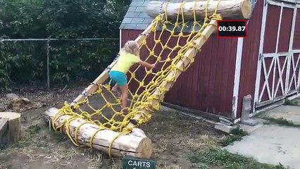 Esta pequeña cumplió su sueño de ser una "American Ninja Warrior"
