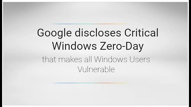 Google discloses Critical Windows Zero-Day | CR Risk Advisory