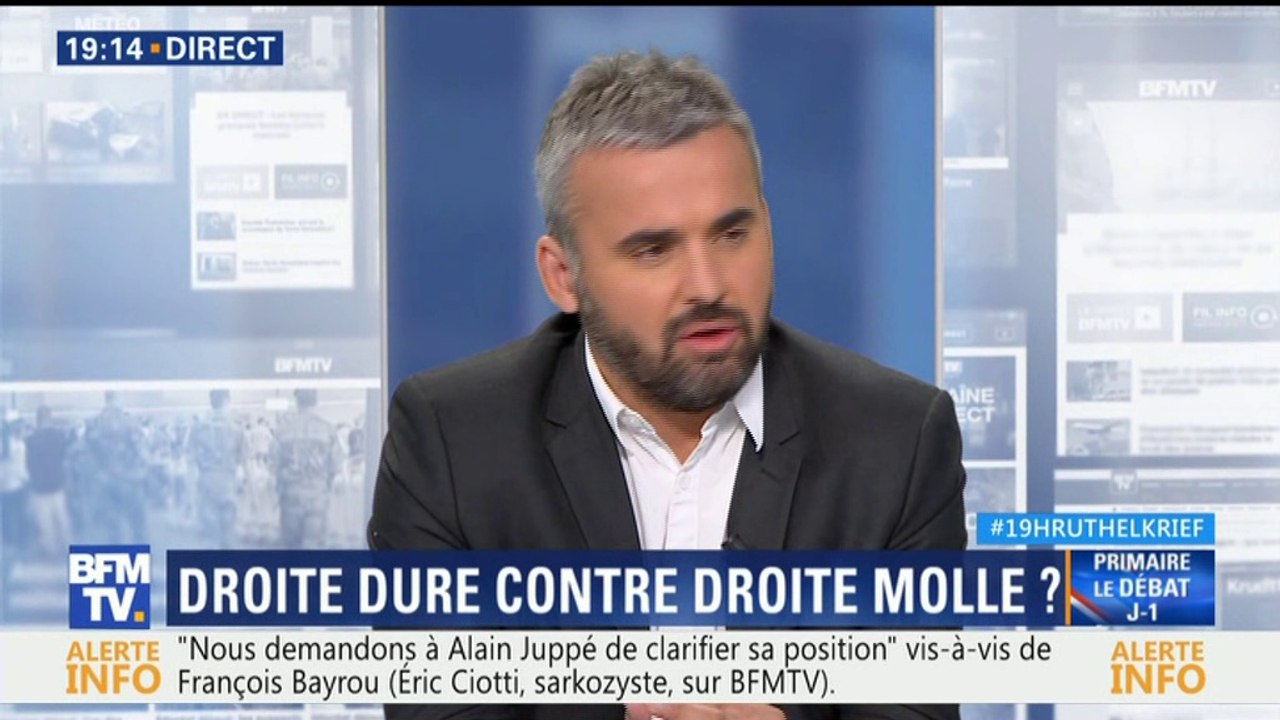 Alexis Corbière invité  à " 19H Ruth Elkrief" sur BFMTV le 02/11/2016