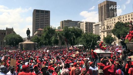 S.African opposition EFF party calls for Zuma's resignation