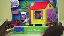 Peppa Pig Toy : Peppa Pig Tree House Playset with Emily Elephant and Play-doh Muddy Puddles