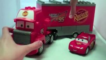 Mega Bloks Mack Truck and Lego Lightning McQueen from Disney Pixar Cars Movie Toy Review