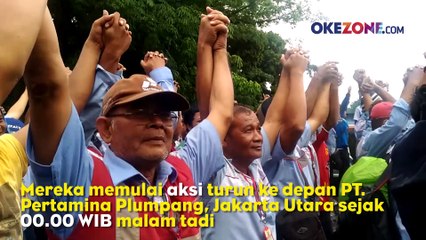 Download Video: Ribuan Awak Mobil Pertamina Tuntut Perubahan Status Kerja