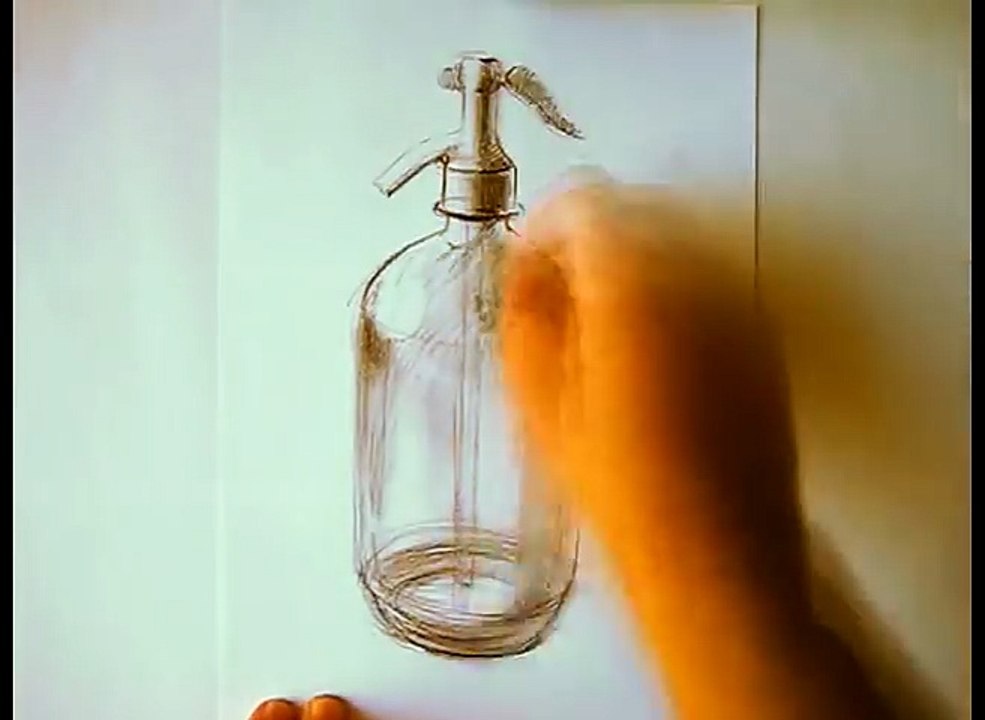 Self-Learning | Drawing a glass bottle | Academic Drawing