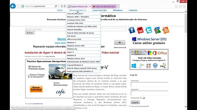Curso de Windows Server 2012 - 12. Instalacion de un servicio de DHCP - YouTube