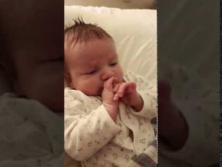 Download Video: Two-Month-Old Baby Says 'Hello'