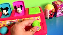 Mickey Mouse Clubhouse Pop Up Pals Play-Doh Surprise Eggs Disney Baby Toy Donald Minnie Pluto