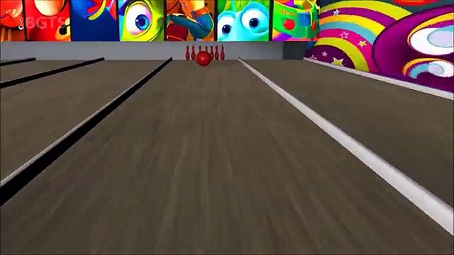 Learn Colors With Funny Colors Bowling Balls Colours Game | Color Learning Video For Baby Kids