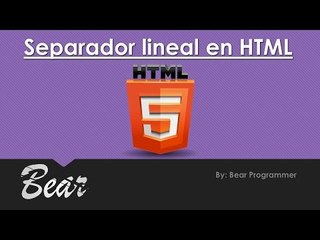 Curso de html || linea de  separacion etiqueta "Hr" ||capitulo 6