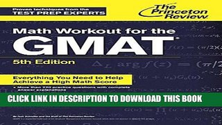 [FREE] EBOOK Math Workout for the GMAT, 5th EditionÂ  (Graduate School Test Preparation) BEST