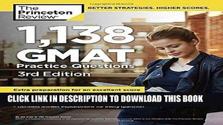 [FREE] EBOOK 1,138 GMAT Practice Questions, 3rd Edition (Graduate School Test Preparation) ONLINE