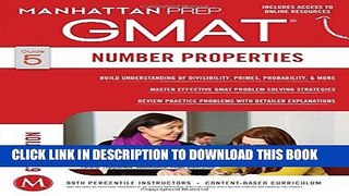 [READ] EBOOK GMAT Number Properties (Manhattan Prep GMAT Strategy Guides) ONLINE COLLECTION