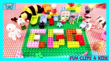 LEGO Duplo Learn English Words for kids with Peppa Pig Lego Duplo toys words Kinder Surprise Egg