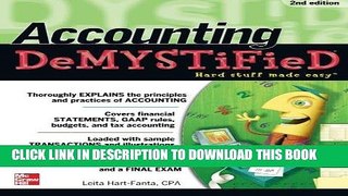 Best Seller Accounting DeMYSTiFieD, 2nd Edition Free Read
