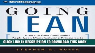 Best Seller Going Lean: How the Best Companies Apply Lean Manufacturing Principles to Shatter