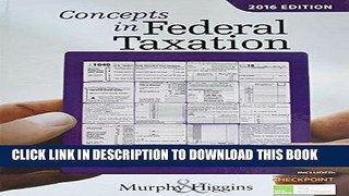 Best Seller Concepts in Federal Taxation 2016 (with H R BlockTM Tax Preparation Software CD-ROM
