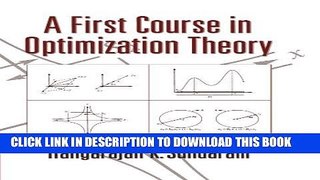 Best Seller A First Course in Optimization Theory Free Read