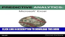 Best Seller Predictive Analytics: Microsoft Excel Free Read