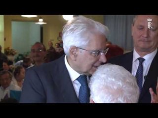 Magione - Sisma centro Italia - Mattarella incontra gli sfollati (02.11.16)