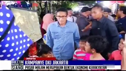 Sandiaga Uno Kunjungi Pasar Malam