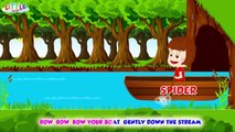 Row Row Row Your Boat with Spiderman - Nursery Rhyme for Kids