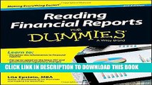 Ebook Reading Financial Reports For Dummies Free Read