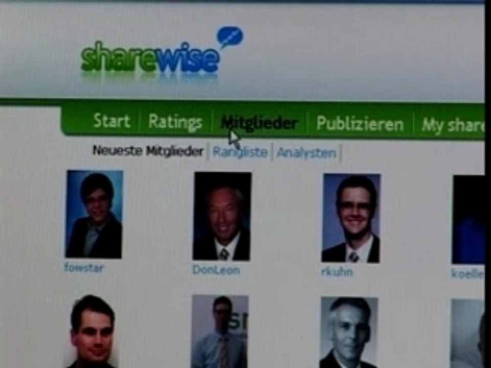 Sharewise die neue Web 2.0 Aktien Community