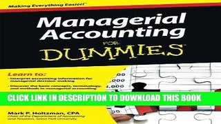 Ebook Managerial Accounting For Dummies Free Read