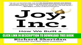 Best Seller Joy, Inc.: How We Built a Workplace People Love Free Read
