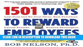 Ebook 1501 Ways to Reward Employees Free Read