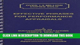 Ebook Effective Phrases for Performance Appraisals: A Guide to Successful Evaluations (Neal,