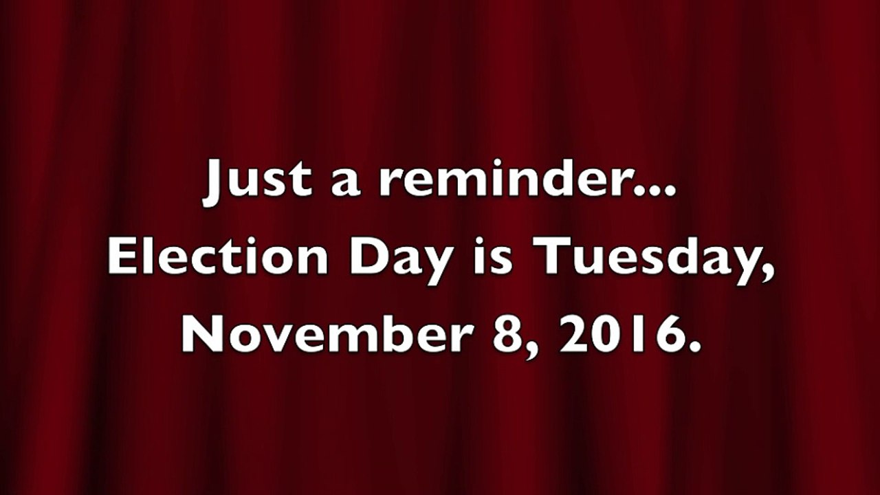 Early Voting Continues Until Nov. 4th.