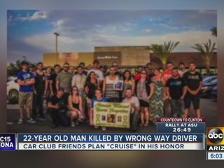 Victim killed in wrong-way crash honored by car lovers this weekend