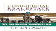 [FREE] EBOOK Commercial Real Estate Analysis   Investments ONLINE COLLECTION