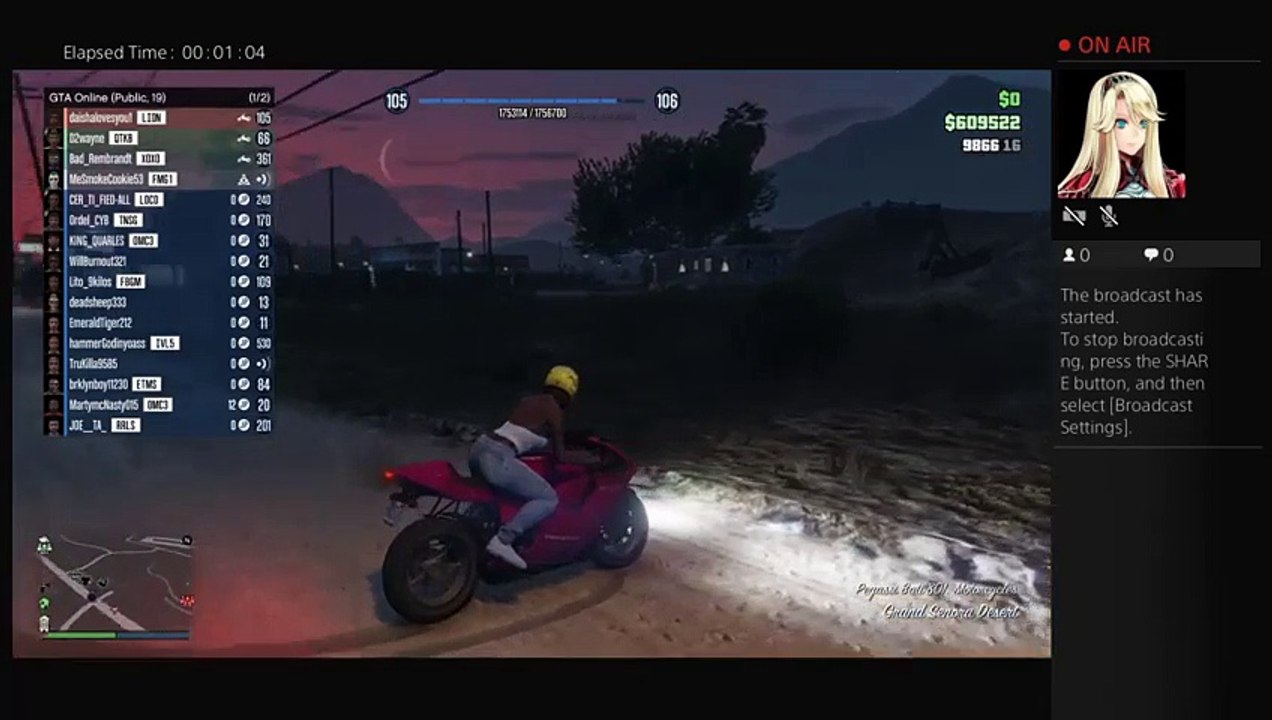 daishalovesyou1's Live PS4 Broadcast
