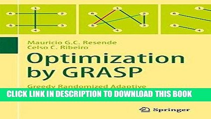 [READ] EBOOK Optimization by GRASP: Greedy Randomized Adaptive Search Procedures BEST COLLECTION