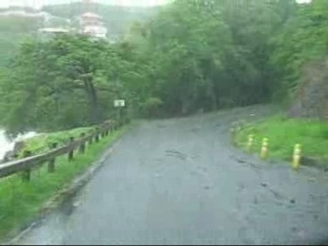Effets du cyclone Dean à Bouillante (Guadeloupe)