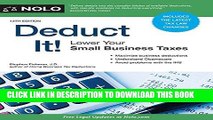 [READ] EBOOK Deduct It!: Lower Your Small Business Taxes ONLINE COLLECTION