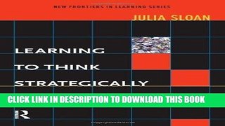 [PDF] Learning to Think Strategically (New Frontiers in Learning) Full Online