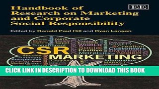 Best Seller Handbook of Research on Marketing and Corporate Social Responsibility (Research