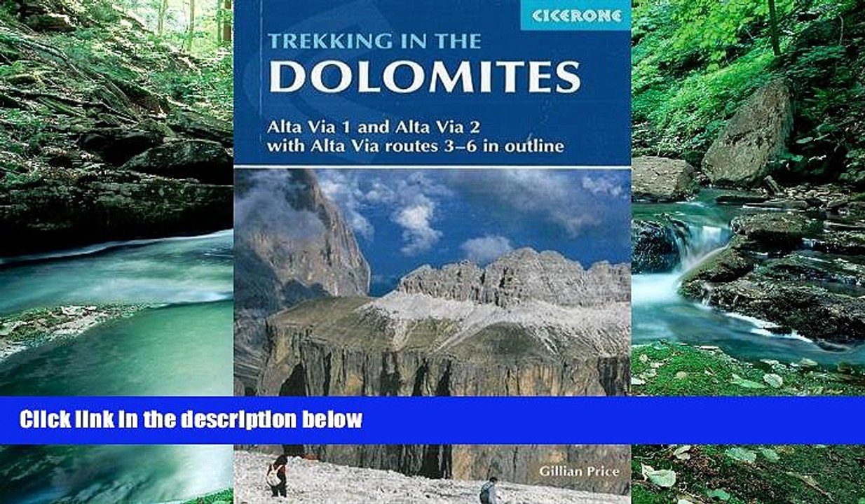 Big Deals  Trekking in the Dolomites: Alta Via 1 And Alta Via 2 With Alta Via Routes 3-6 In