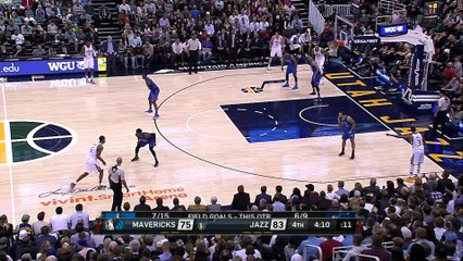 Rudy Gobert Posterizes Justin Anderson  Mavericks vs Jazz  November 2, 2016  2016-17 NBA Season