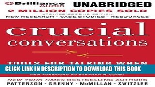 [READ] EBOOK Crucial Conversations: Tools for Talking When Stakes Are High, Second Edition ONLINE