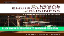 [PDF] The Legal Environment of Business: A Critical Thinking Approach (8th Edition) Full Online