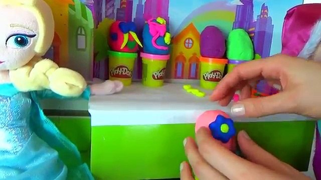 PLAY DOH Frozen Peppa Pig My Little Pony Hello Kitty Play Doh Eggs Princess Aurora